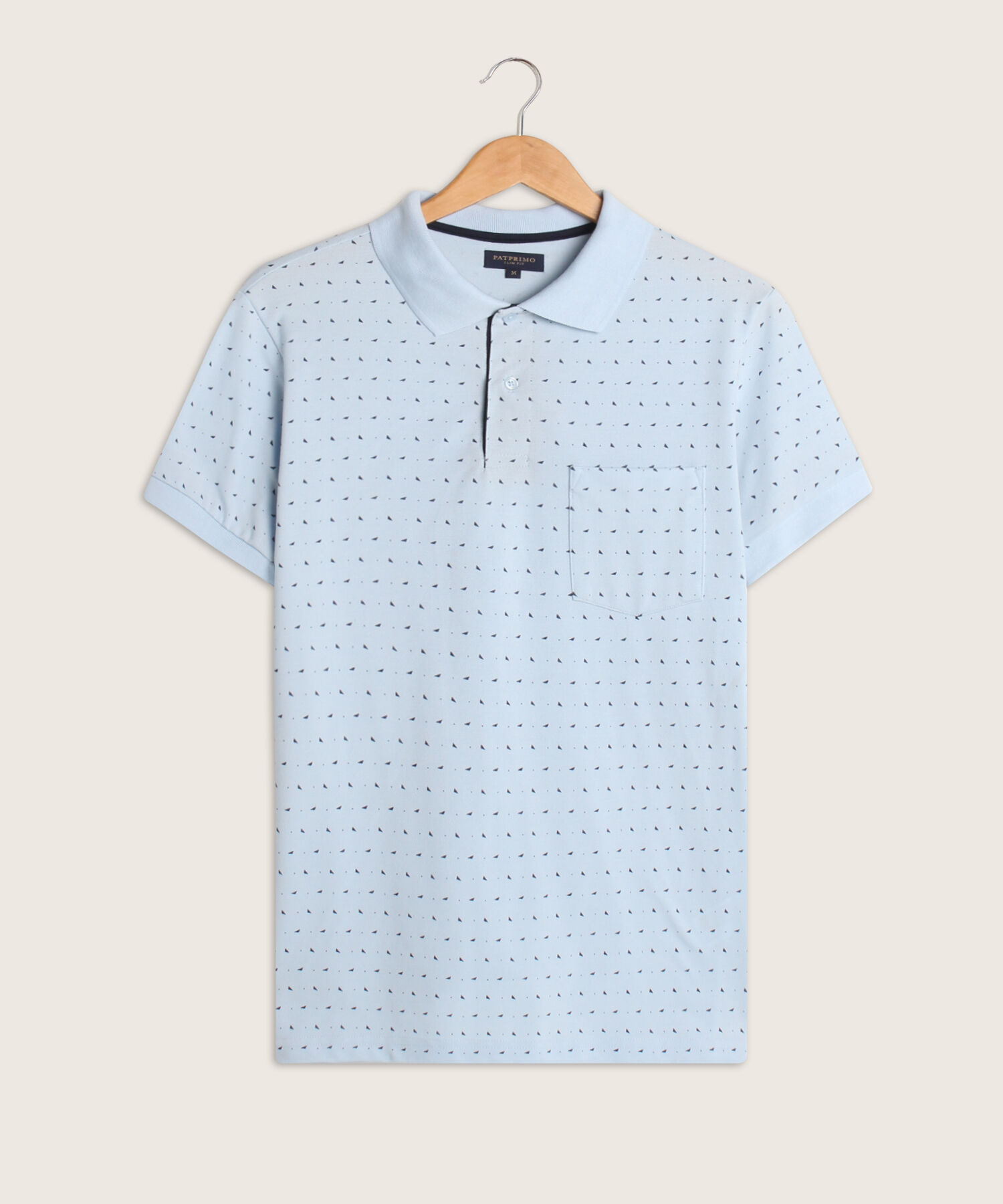 Polo Corte Slim Fit Blanco
